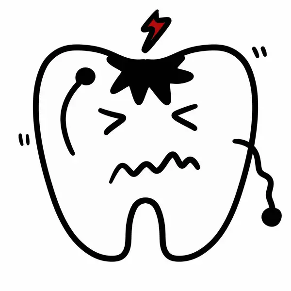 Ілюстрація Дизайну Іконок Стоматологічного Догляду — стокове фото