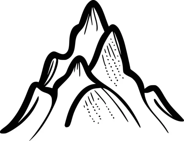 Montaña Icono Web Ilustración Simple — Foto de Stock
