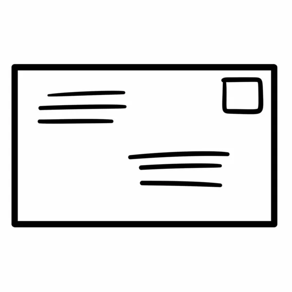 Ikona Karty Kredytowej Styl Konturu — Zdjęcie stockowe