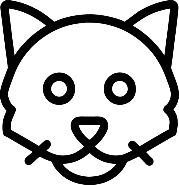 Kočka Webová Ikona Jednoduchá Ilustrace — Stock fotografie