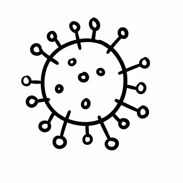 isolated virus cartoon design illustration