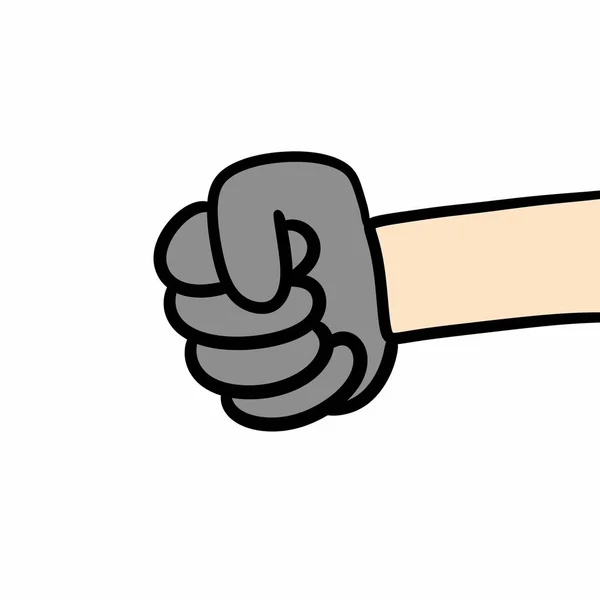 Art Cartoon Doodle Arm Pointing — Stock Photo, Image
