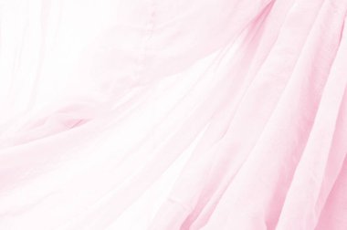 Katlı pembe kumaşın soyut arkaplanı