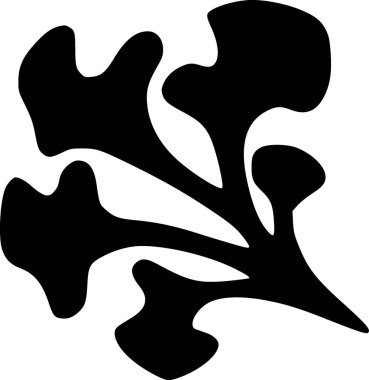 Mercan. Web simgesi basit illüstrasyon