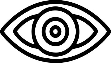 siyah ve beyaz göz çizimi