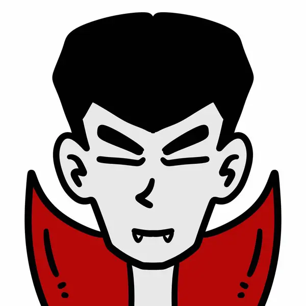 Ilustração Cartoon Vampiro Homem — Fotografia de Stock
