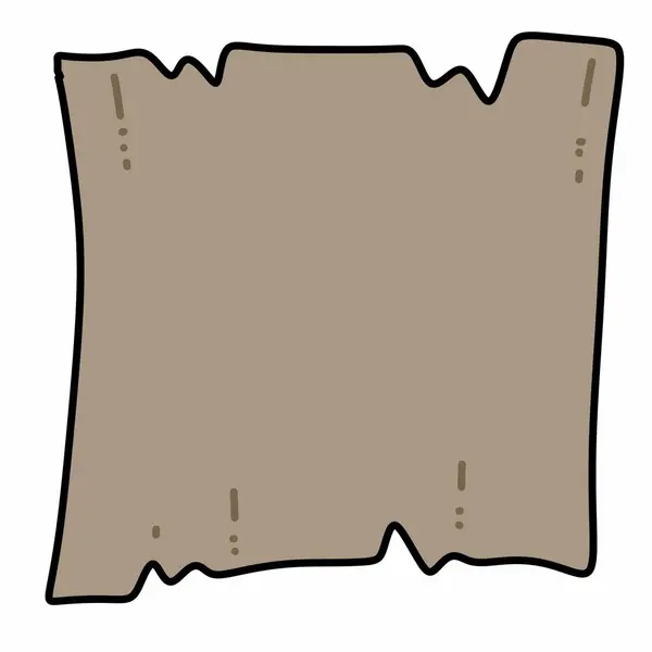 Retro Cartoon Paper Texture Isolated White — Stock Photo, Image