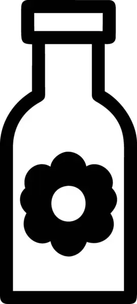 Bottiglia Icona Web Semplice Illustrazione — Foto Stock