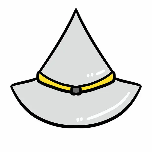 Мультфильм Каракули Пиратская Шляпа Белом Фоне — стоковое фото
