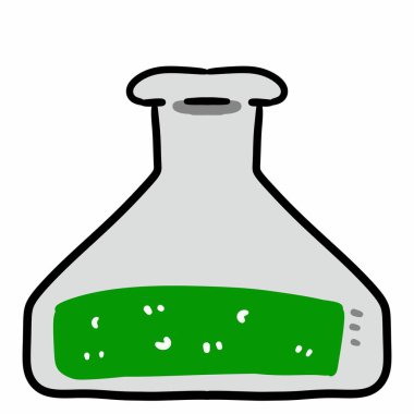 laboratuvar şişeleri simge renk çizelgesi 
