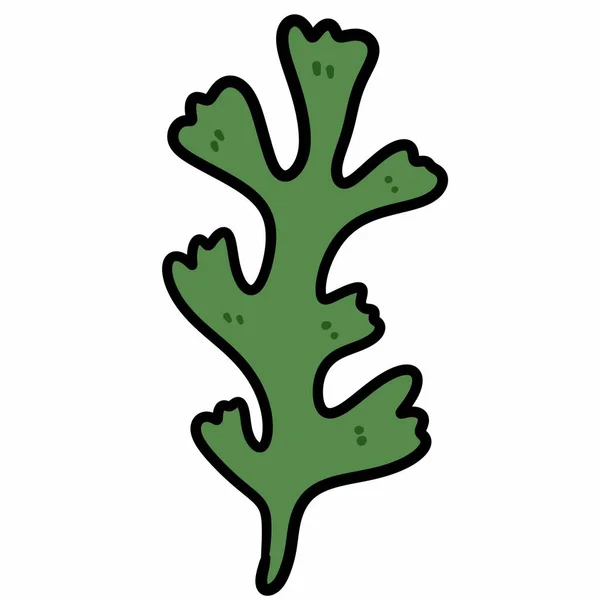 漫画の落書き アイビーリーフ植物 — ストック写真