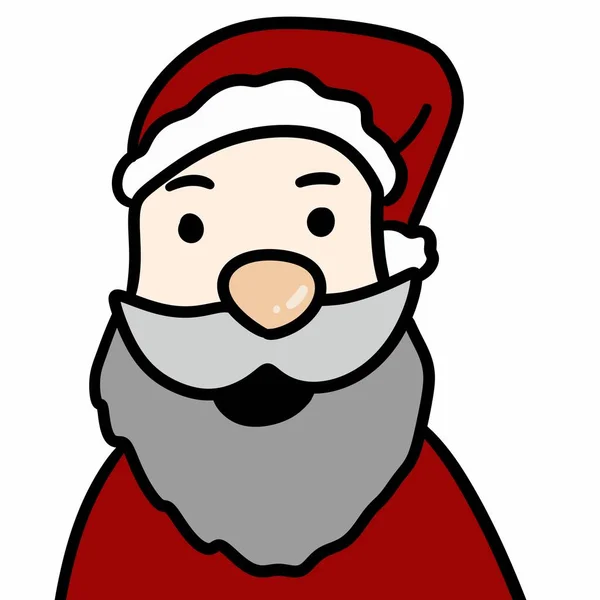 Weihnachtsmann Cartoon Illustration Design Grafik — Stockfoto