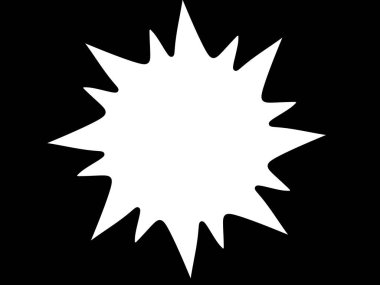 Arkaplanda izole edilmiş resimli simge - yıldız patlaması