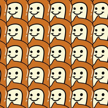 Tatlı komik hayaleti olan kusursuz bir arka plan.