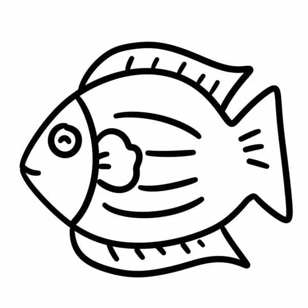 Художня Ілюстрація Значка Риби — стокове фото