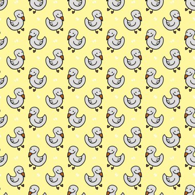 Beyaz bir arka planda hatasız şirin tavuklar.