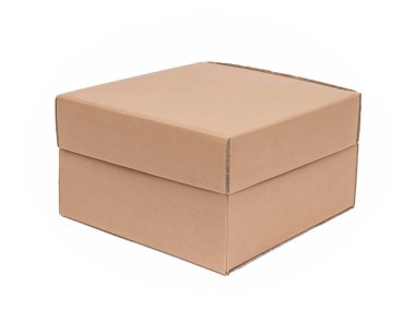 karton kutu izole edilmiş beyaz arkaplan