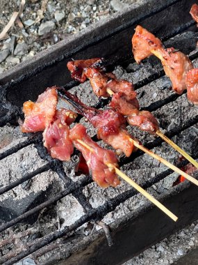 Fırında domuz ızgarası.