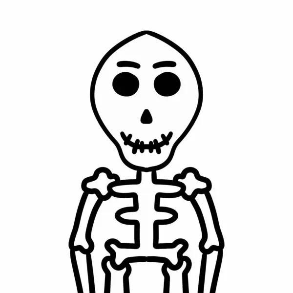human skeleton with halloween head illustration design