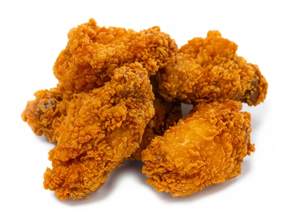 Heap Fried Spicy Chicken Isolated White Background Royalty Free Stock Images