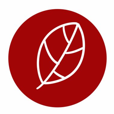 Kişisel ve ticari kullanım için illüstrasyon, yaprak şekli 