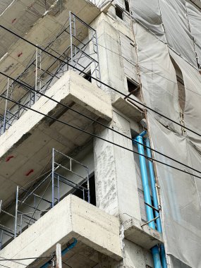 bir yerleşim bölgesinde inşaatı