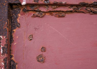 Çizik ve çatlaklarla metal doku