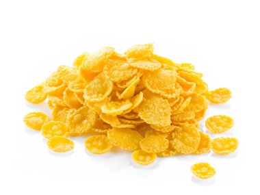 corn chips with a bowl on white background