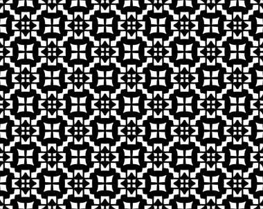 Beyaz süs eşyalarının soyut unsurlarıyla sanat desenleri. tasarımınız için siyah ve beyaz arkaplan