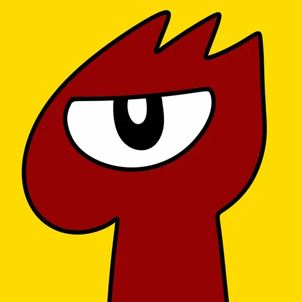 red head cartoon monster