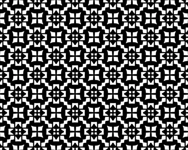 art pattern with abstract elements of white ornament. black and white background for your design