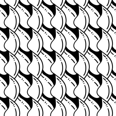 Elle çizilmiş fırça darbeleriyle kusursuz desen.