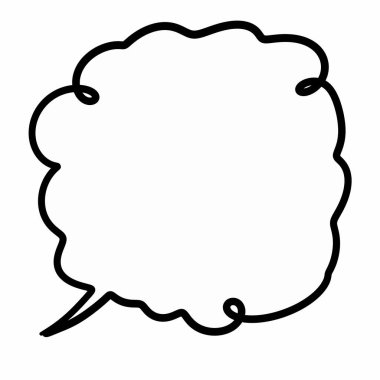 konuşma kabarcığı çizgi film çizimi grafik tasarımı