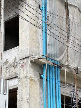 Bina inşaat sitesi çalışması