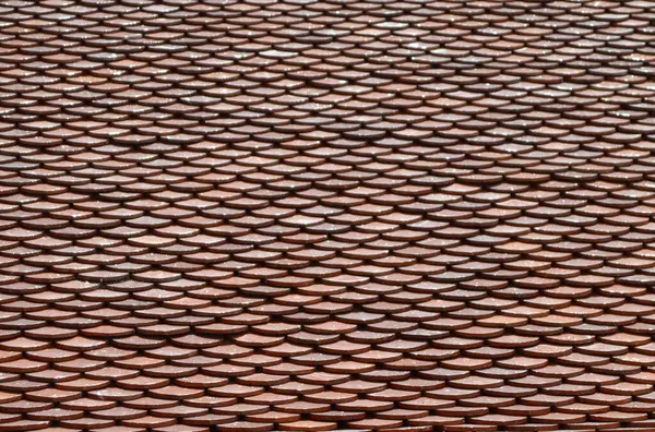 roof with a red tile