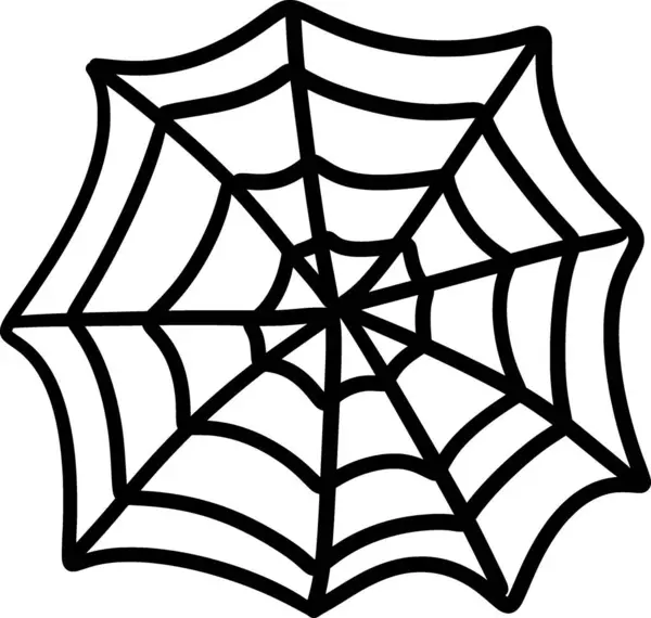 a spider web on white background
