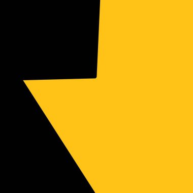 Yukarı bakan sarı bir ok.