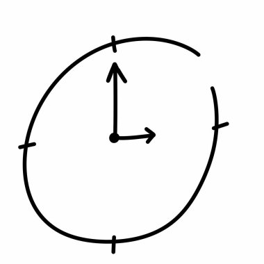 Farklı yönlere bakan okları olan bir saat.