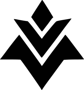 Elmaslı siyah beyaz bir logo.