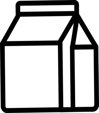 Beyaz arka planda süt şişesi karikatürü