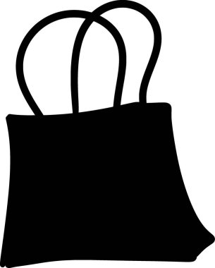 İki saplı siyah bir çanta.