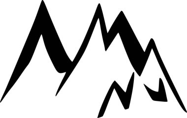 dağ simgesi resimlerinde siyah ve beyaz