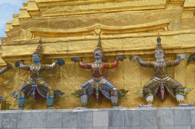 Altın garuda heykel Kraliyet Sarayı, bangkok, Tayland