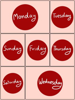 Takvim şablonunun sanat rengi