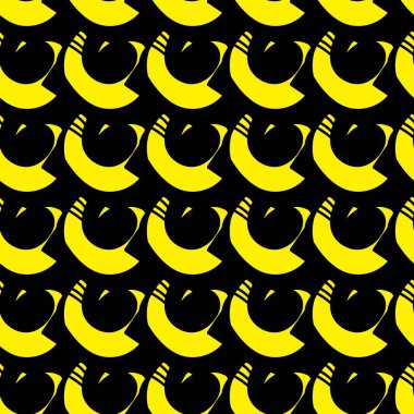 Siyah bir arkaplanda kusursuz sarı desen.