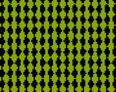 Yeşil ve beyaz çizgileri olan kusursuz geometrik desen