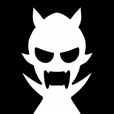 Siyah arka planda cadılar bayramı hayaleti. izole