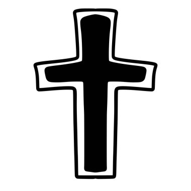 Din simgesi beyaz üzerine