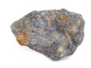 Beyaz arkaplanda izole taş