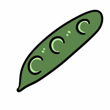 cartoon doodle soya vegetable